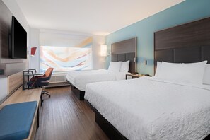 Desk, blackout curtains, iron/ironing board, free WiFi