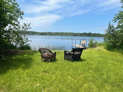 Lakefront getaway with sauna! Bring your RV —Campsite only! Private- Quiet Lake!
