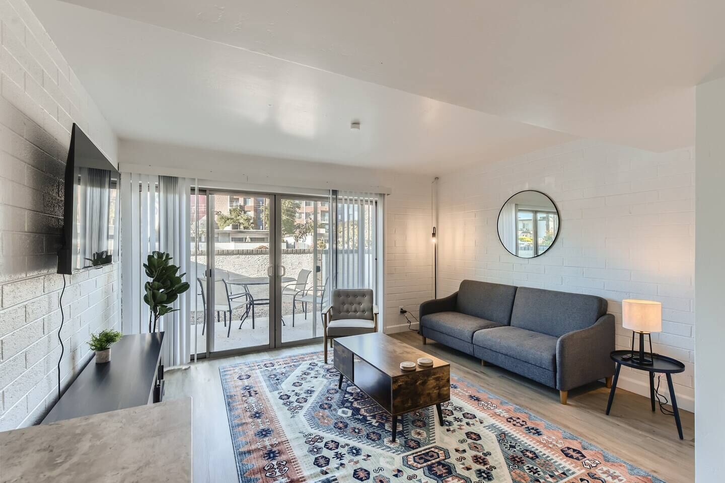 Experience the comfort of our remodeled 2-bedroom, 1.5-bath residence