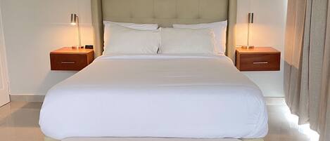 2 bedrooms, in-room safe, iron/ironing board, WiFi