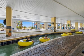 Indoor pool, a heated pool - Oceanfront Condo Indoor Outdoor Pools Lazy River (Myrtle Beach)