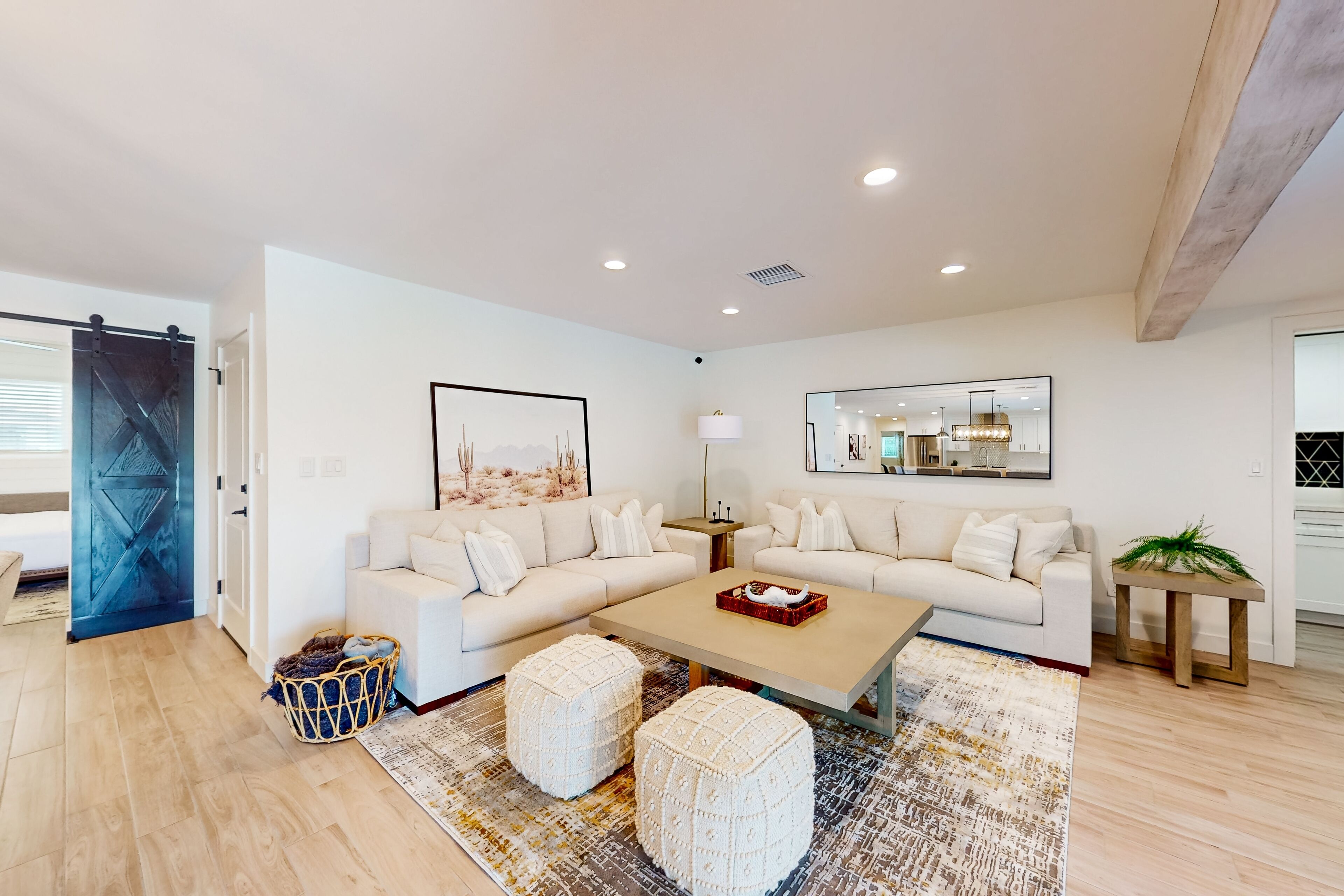 Stylish single-story home with huge yard, optional heated pool, updated interior