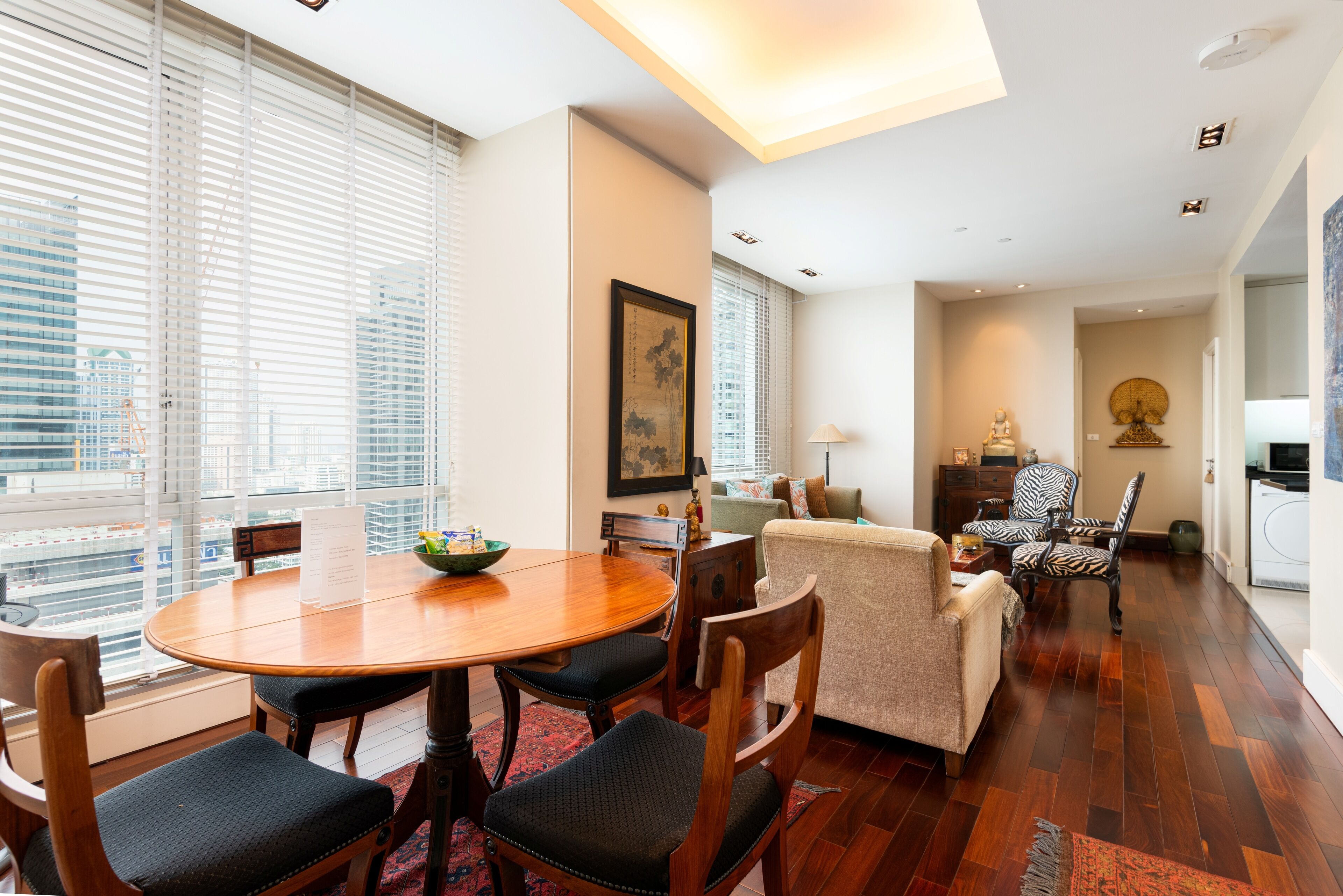 อพาร์ทเมนท์, 1 ห้องนอน, ระเบียง, วิวสวน | ห้องนั่งเล่น