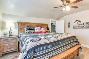 4 bedrooms, iron/ironing board, travel cot, WiFi