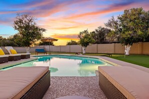 Outdoor pool, a heated pool - Free Heated Pool ~ Hot Tub ~ Basement Game Room ~ Large Backyard (Mesa)