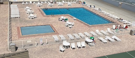 Piscina externa, piscina aquecida