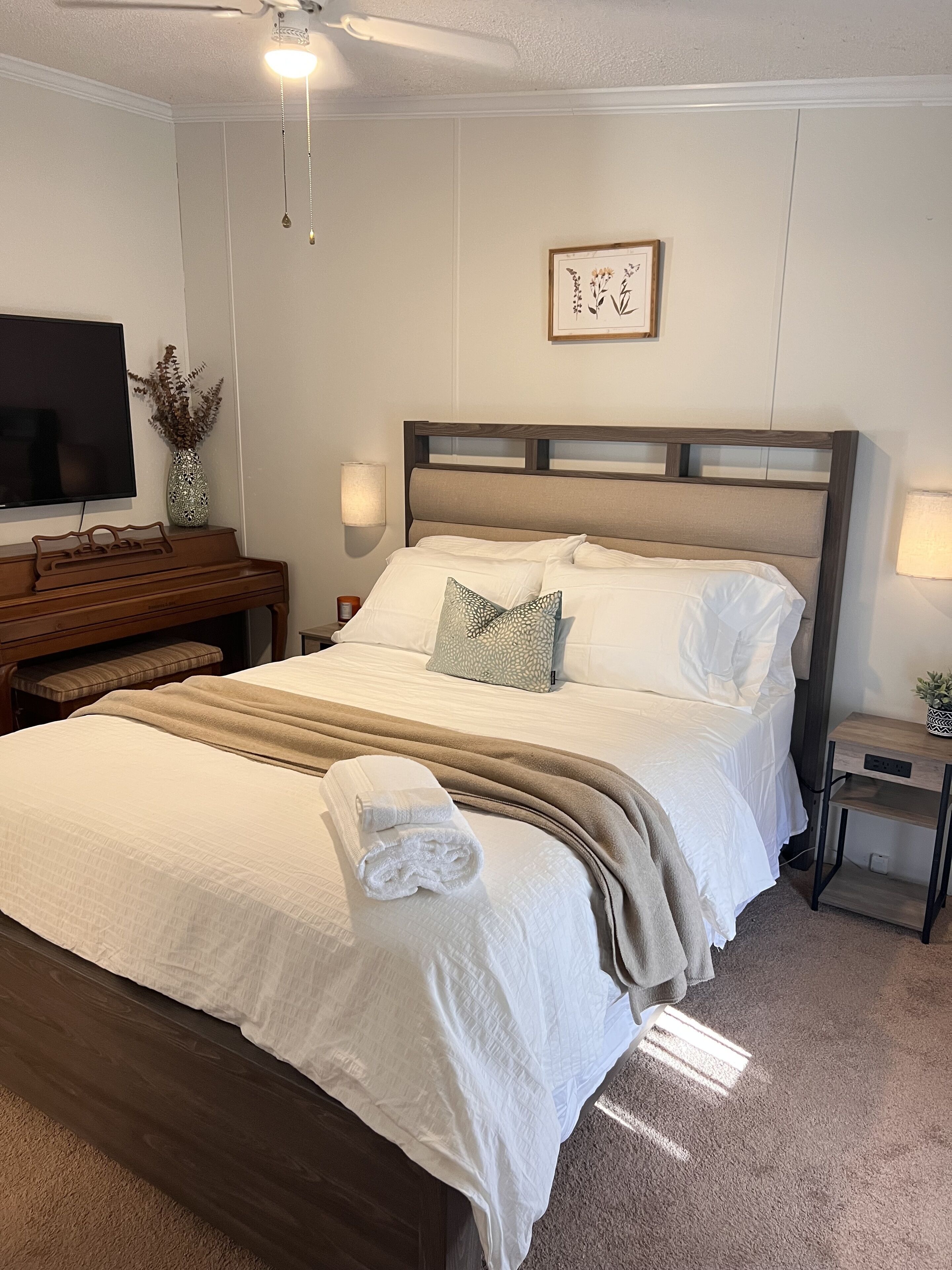 3 chambres, fer et planche à repasser, Wi-Fi, draps fournis