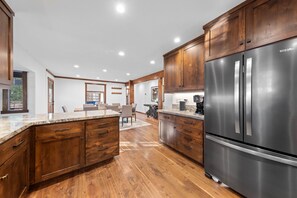 Fridge, microwave, oven, stovetop - Highlands Hideaway  By Tahoe Getaways - 4BR, Pet Friendly w Hot Tub (Tahoe City)