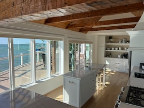 Fridge, microwave, oven, stovetop - The Boat House - Cayuga Lake Oasis! Beautiful sunsets from the Hot Tub! (Cayuga)