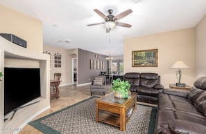 Smart TV, DVD player, books, stereo - ~BEAUTIFUL HOME WITH POOL IN PRESTIGIOUS LITCHFIELD/PALM VALLEY (Goodyear)