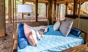 Property grounds - Romantic Escape in the Treetops w/ Outdoor Shower, Hot tub, & Firepit! (Lawndale)