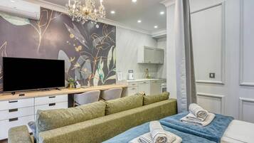 Studio dành cho gia đình, ban công (Boutique Downtown Studio with Balcony)