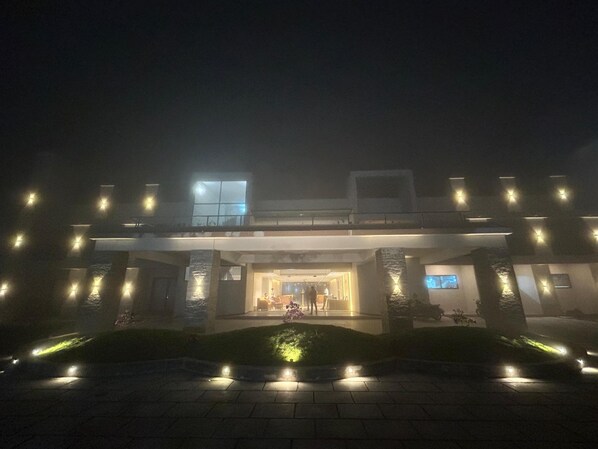 Front of property – evening/night