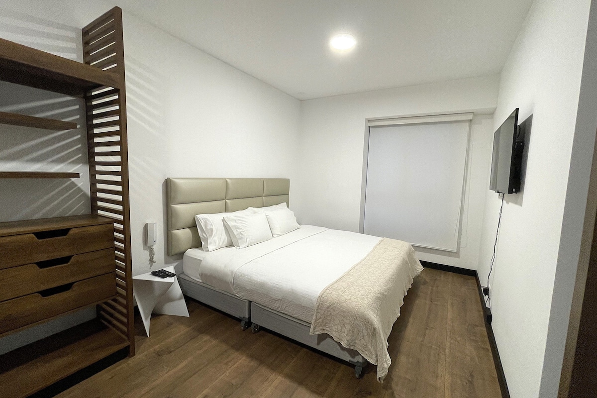 2 slaapkamers, lakens van Egyptisch katoen, luxe beddengoed, donsdekens