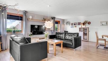 Smart TV y chimenea