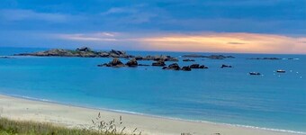 Scorfel Lodge | Verdant | Terrasse, proche mer