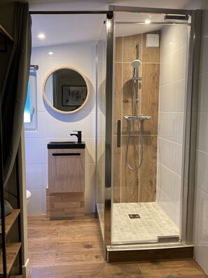 Bathroom - Chalet - Terrasse & bain nordique (Trégastel)