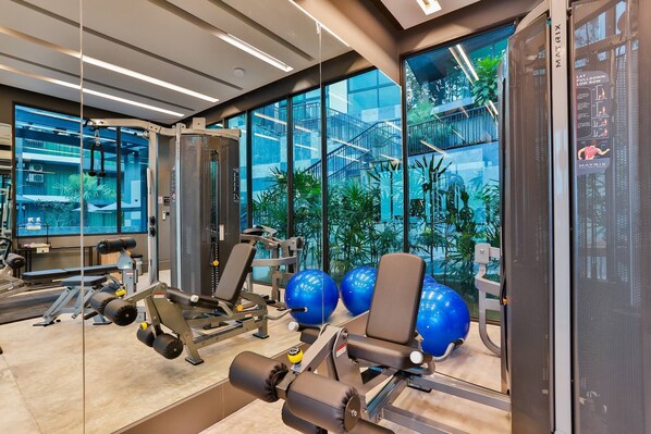 Apartamento, 2 habitaciones, accesible para personas con discapacidad, balcón | Sala de fitness