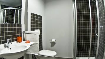 Shower, rainfall showerhead, hair dryer, bidet