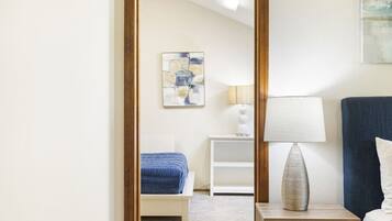 Desk, iron/ironing board, travel crib, WiFi