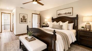 Desk, iron/ironing board, travel crib, WiFi