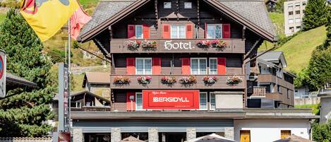 Majoituspaikan julkisivu