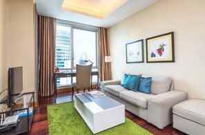 Appartement, 2 chambres, vue sur le jardin | Salle de séjour