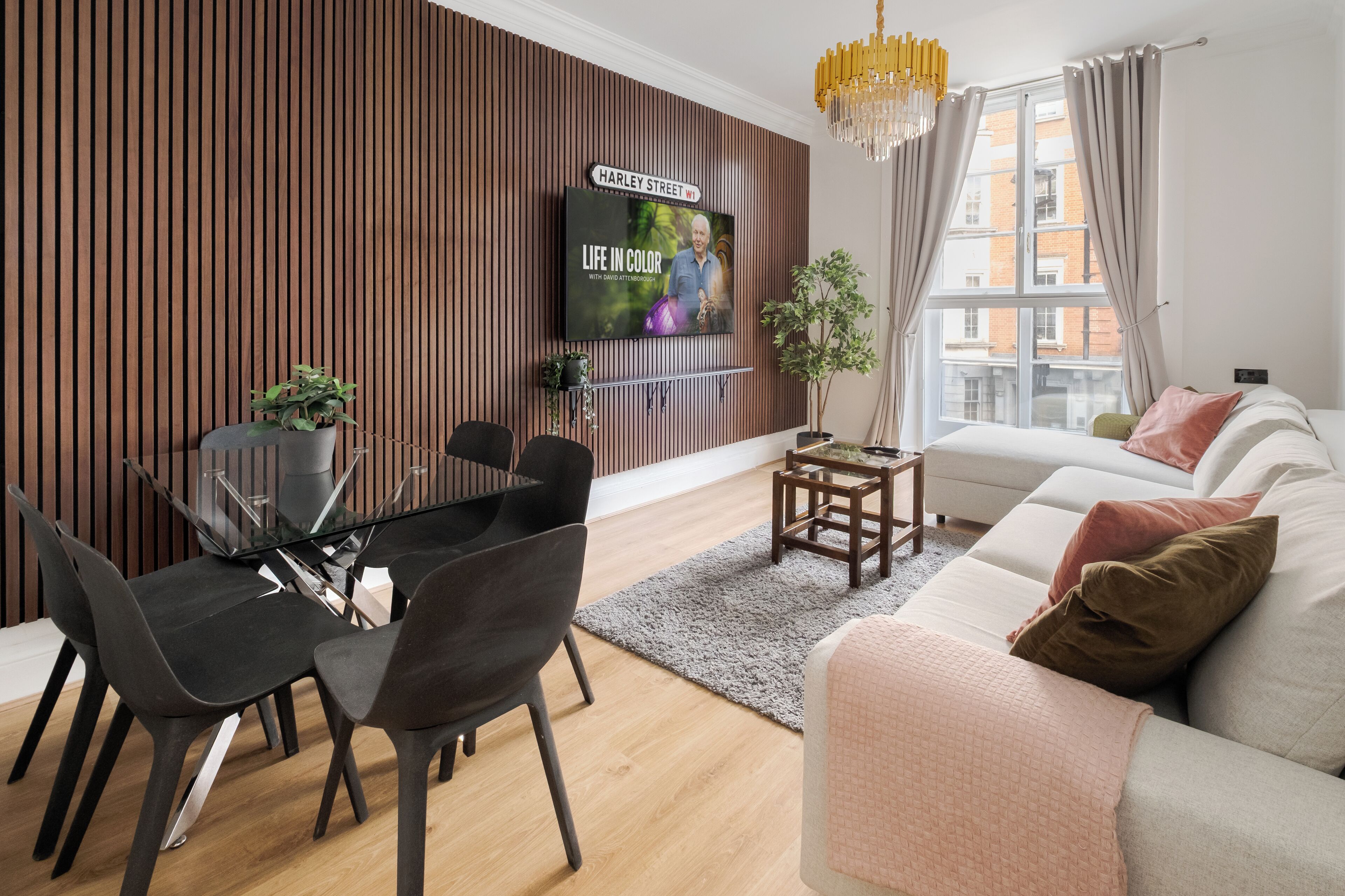 豪華公寓, 2 間臥室, 空調, 城市景觀 | 住宿內部