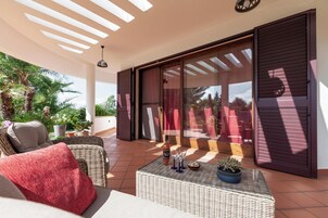 Standard Villa, Multiple Bedrooms, 2 Bathrooms (Villa Menhir with pool garden and) | Terrace/patio