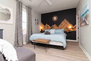 2 chambres, fer et planche à repasser, accès au Wi-Fi (inclus)