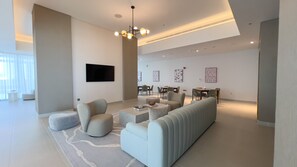 Lobby sitting area - HomesGetaway-Luxury1BR in Forte Downtown (Dubai)