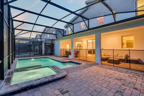 A heated pool