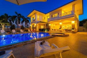 Front of property - evening/night