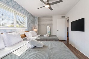 2 chambres, fer et planche à repasser, lit parapluie, Wi-Fi gratuit