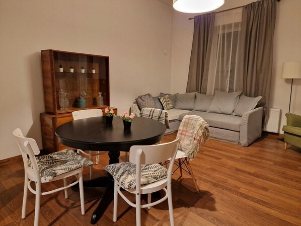 Living area - Duplex apartment in city center (Kraków)