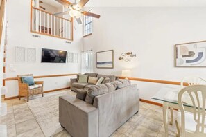 Living area - Beachen Bliss in 500 Steps! Soft Sugar Sand, Crystal Water, Private Beach Access (Panama City Beach)