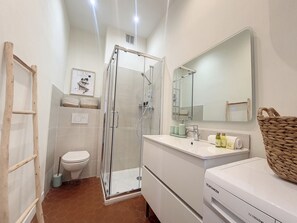 Shower, hair dryer
