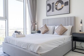 Apartamento, 2 quartos, sacada, vista para a cidade | 2 quartos, espaço de trabalho para notebook