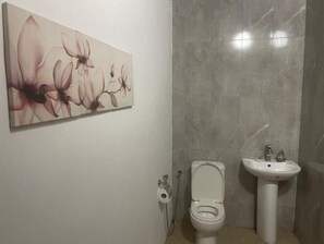 Haartrockner, Handtücher, Seife, Shampoo