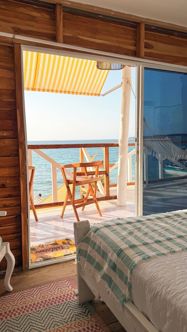 Udsigt fra overnatningsstedet