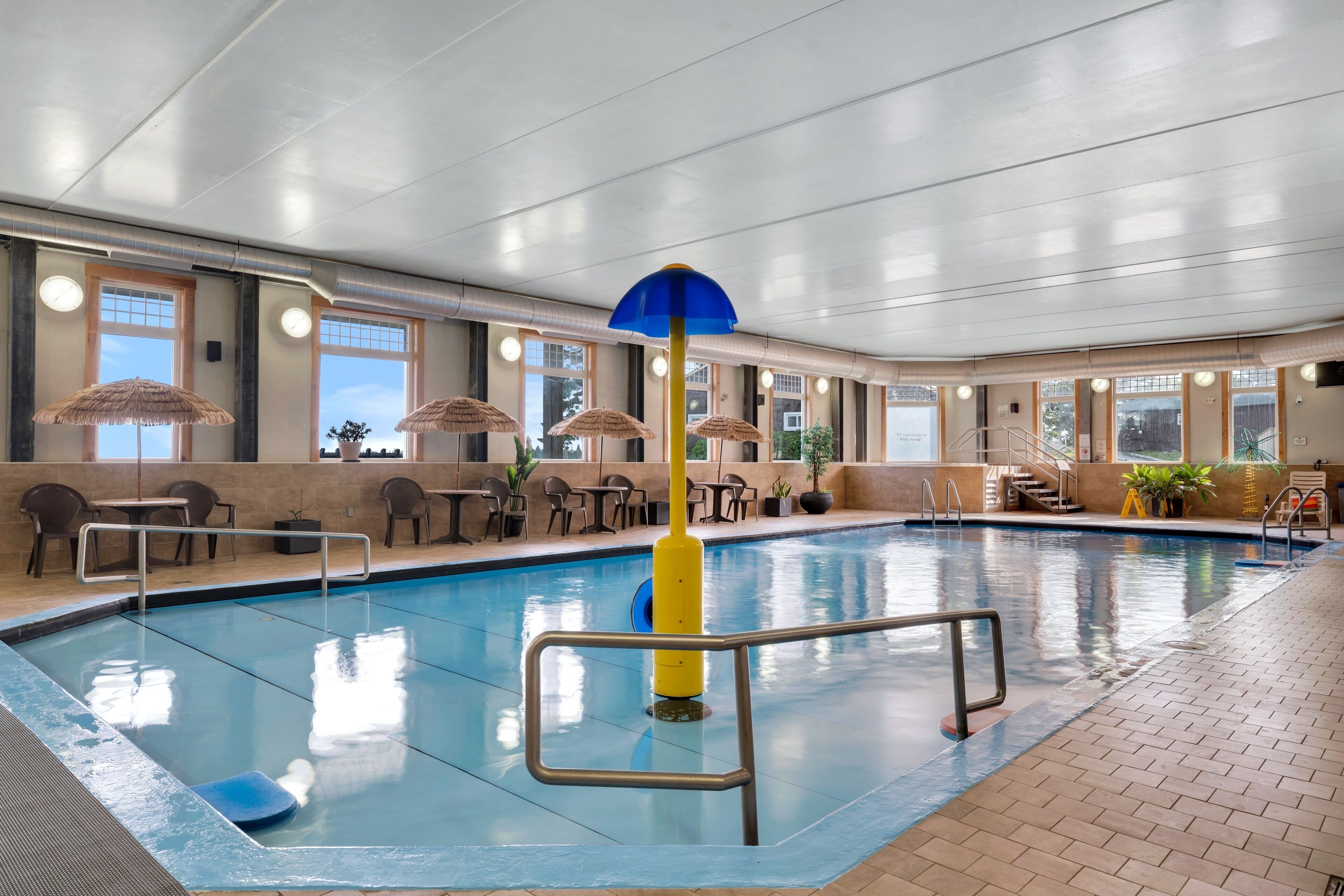 Una piscina techada