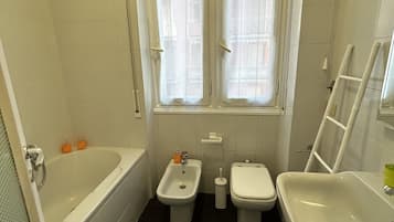 Dusche, Haartrockner, Bidet, Handtücher
