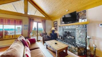 Télévision, cheminée