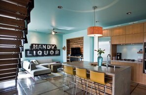 Interior - Modern, upscale beach retreat w/private pool....just a short block to the beach! (Port Aransas)