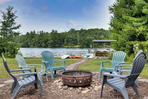 Property grounds - Lake Arbutus Escape! Dock, Fire Pit & Game Room (Neillsville)