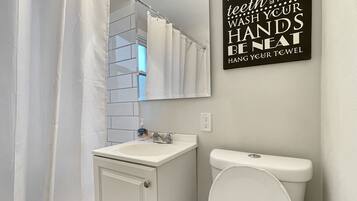 Hair dryer, towels