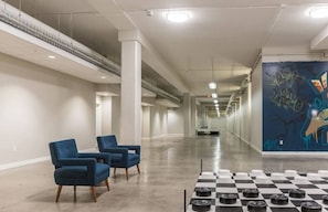 Experience the open, airy feel of this modern space with a mezzanine level and minimalist design.