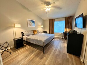 2 bedrooms, iron/ironing board, travel crib, WiFi