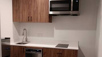 Fridge, microwave, dishwasher, freezer