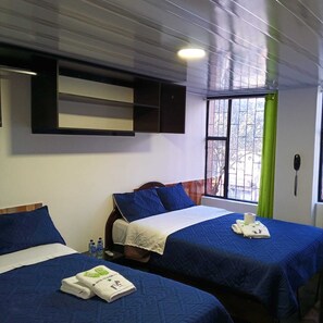 Family Double or Twin Room | Free WiFi, bed sheets - Hotel Villa real (Bogotá)